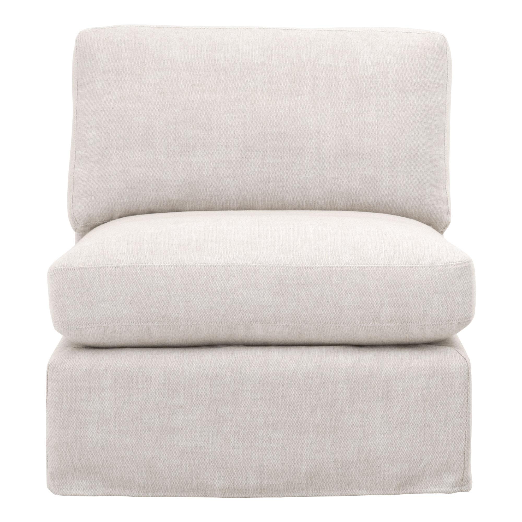 Lena Modular Slipcover 1-Seat Armless Chair | Essentials For